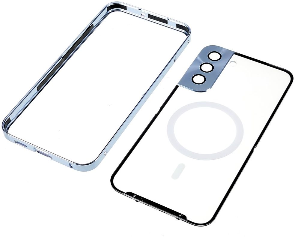 Samsung Galaxy S22 Hoesje Camera Protectie MagSafe Back Cover Blauw afbeelding 8