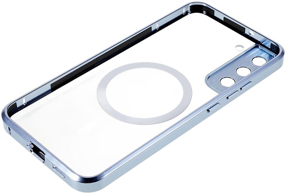 Samsung Galaxy S22 Hoesje Camera Protectie MagSafe Back Cover Blauw afbeelding 9