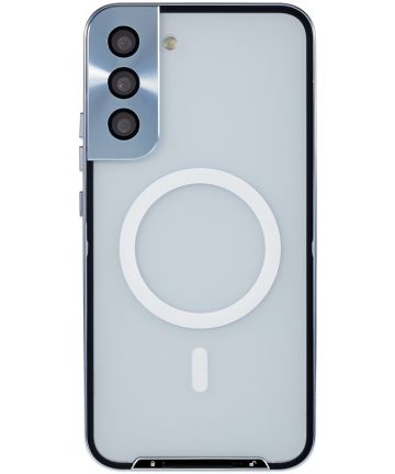 Samsung Galaxy S22 Plus Hoesje Camera Protectie MagSafe Case Blauw Hoesjes