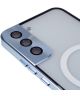 Samsung Galaxy S22 Plus Hoesje Camera Protectie MagSafe Case Blauw
