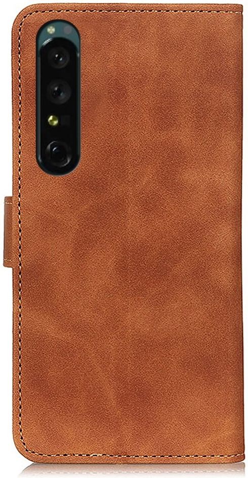 KHAZNEH Sony Xperia 1 IV Hoesje Retro Wallet Book Case Bruin afbeelding 7