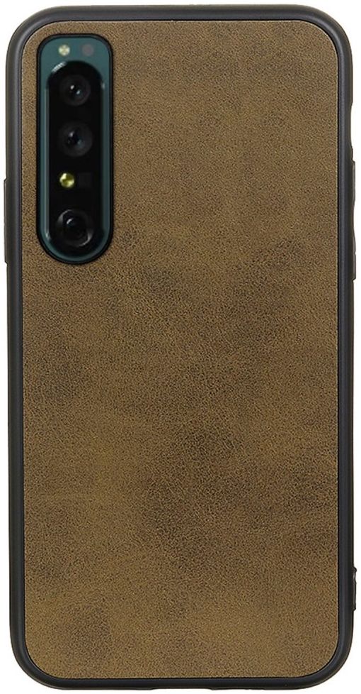 Sony Xperia 1 IV Hoesje Kunstleer Back Cover Groen afbeelding 1