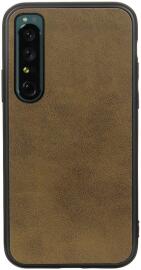 Sony Xperia 1 IV Hoesje Kunstleer Back Cover Groen afbeelding