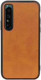 Sony Xperia 1 IV Hoesje Kunstleer Back Cover Bruin afbeelding