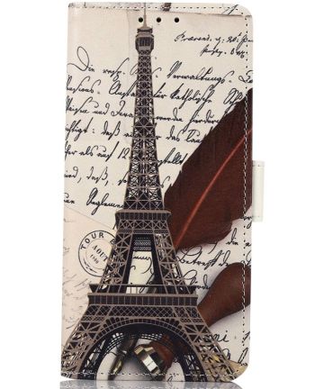 Motorola Moto G42 Hoesje Portemonnee Book Case met Eiffeltoren Print Hoesjes