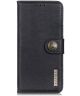 KHAZNEH Motorola Moto G42 Hoesje Portemonnee Book Case Kunstleer Zwart
