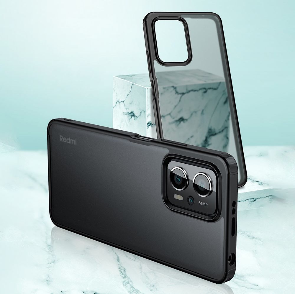 Xiaomi Poco X4 GT Hoesje Armor Back Cover Transparant Blauw afbeelding 7