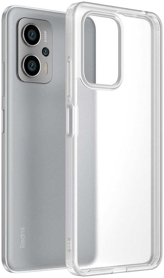 Xiaomi Poco X4 GT Hoesje Armor Back Cover Transparant afbeelding 1