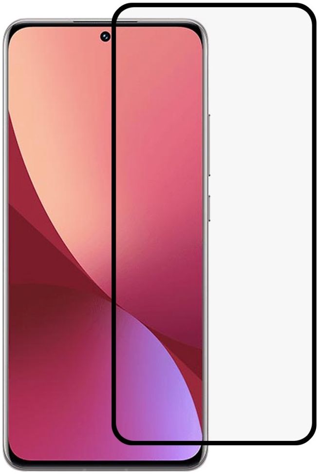 Xiaomi 12 Lite Screen Protector Volledig Dekkend Tempered Glass Zwart afbeelding 1