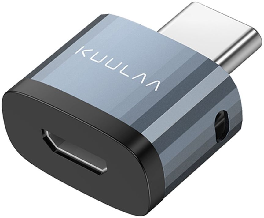 Universele USB-C naar Micro USB Adapter/Converter Grijs afbeelding 1