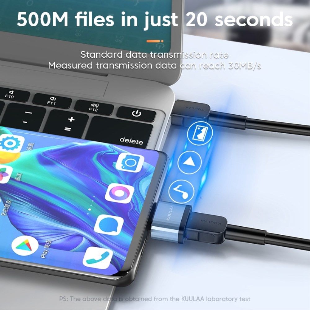 Universele USB-C naar Micro USB Adapter/Converter Grijs afbeelding 4