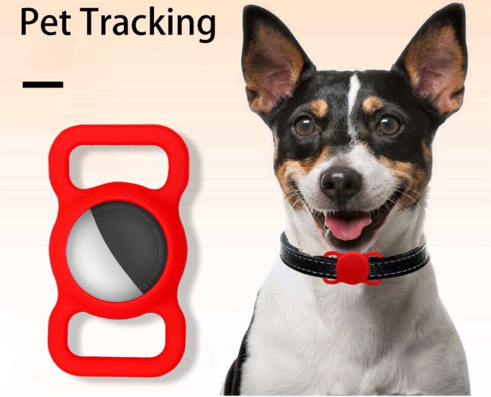 Apple AirTag Hoesje Siliconen voor Huisdieren Halsband Hond/Kat Blauw afbeelding 4