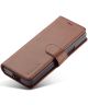LC.IMEEKE Samsung Galaxy Z Fold 4 Hoesje Portemonnee Book Case Bruin