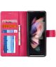 LC.IMEEKE Samsung Galaxy Z Fold 4 Hoesje Portemonnee Book Case Roze