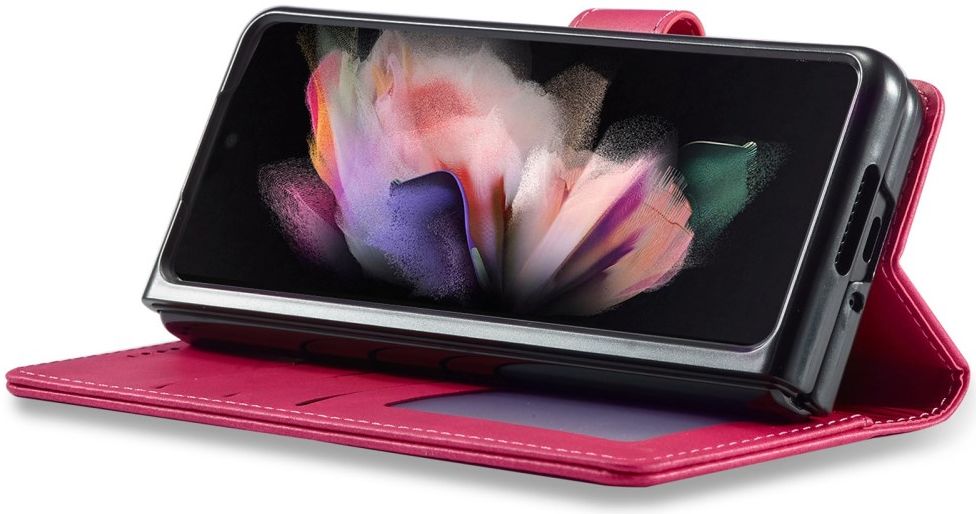 LC.IMEEKE Samsung Galaxy Z Fold 4 Hoesje Portemonnee Book Case Roze afbeelding 3