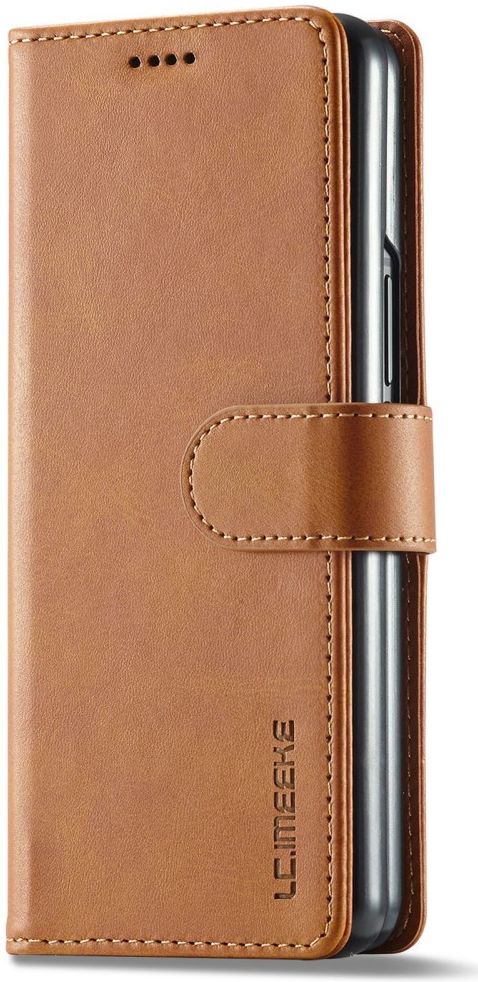 LC.IMEEKE Samsung Galaxy Z Fold 4 Hoesje Portemonnee Book Case Brown afbeelding 4