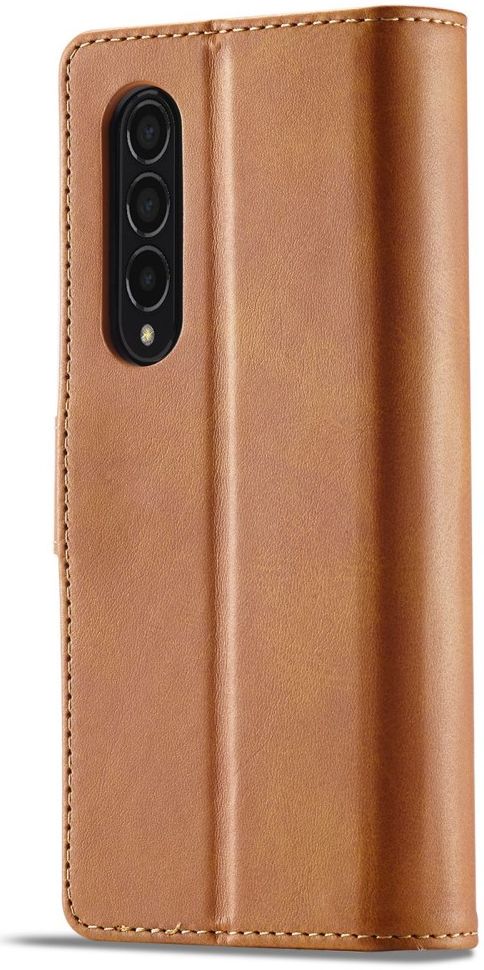 LC.IMEEKE Samsung Galaxy Z Fold 4 Hoesje Portemonnee Book Case Brown afbeelding 5