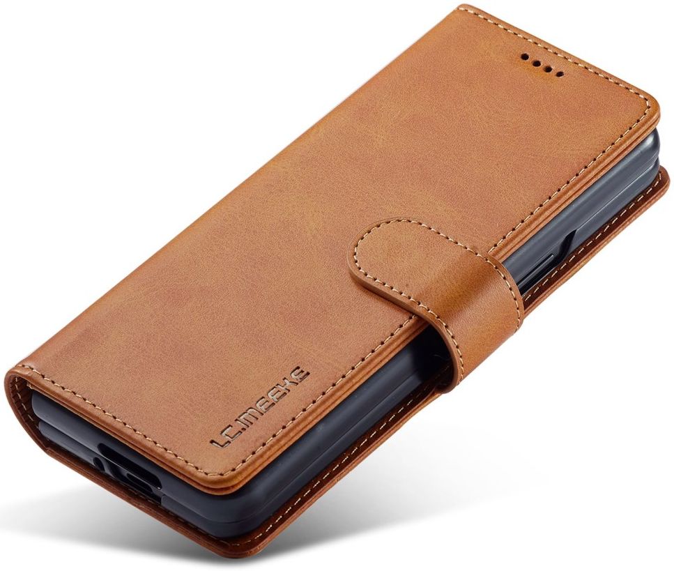 LC.IMEEKE Samsung Galaxy Z Fold 4 Hoesje Portemonnee Book Case Brown afbeelding 7