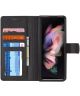 LC.IMEEKE Samsung Galaxy Z Fold 4 Hoesje Portemonnee Book Case Zwart