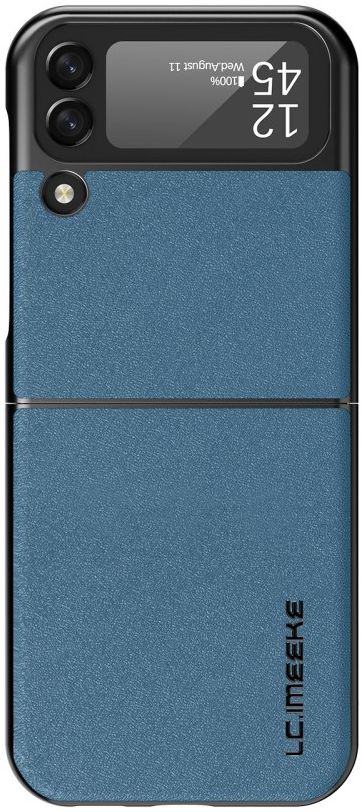 LC.IMEEKE Samsung Galaxy Z Flip 4 Hoesje Kunstleer Back Cover Blauw afbeelding 1