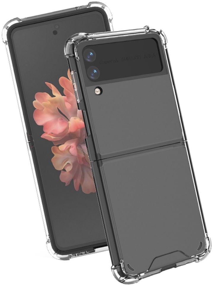 Samsung Galaxy Z Flip 4 Hoesje Schokbestendig Back Cover Transparant afbeelding 1