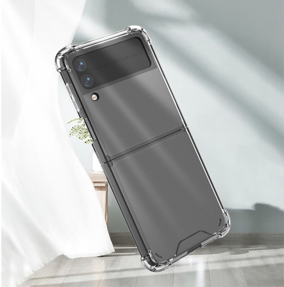 Samsung Galaxy Z Flip 4 Hoesje Schokbestendig Back Cover Transparant afbeelding 3