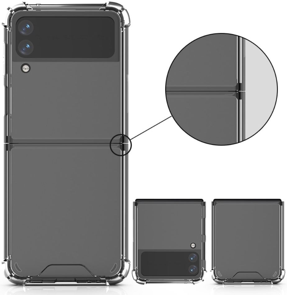 Samsung Galaxy Z Flip 4 Hoesje Schokbestendig Back Cover Transparant afbeelding 7