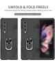 Samsung Galaxy Z Fold 4 Hoesje Magnetische Kickstand Back Cover Groen