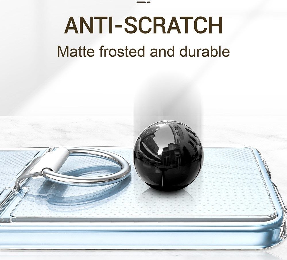 Samsung Galaxy Z Flip 4 Hoesje Ring Kickstand Back Cover Transparant afbeelding 4