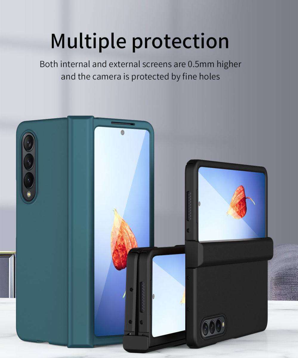 Samsung Galaxy Z Fold 4 Hoesje Hard Plastic Hinge Cover Zwart afbeelding 9