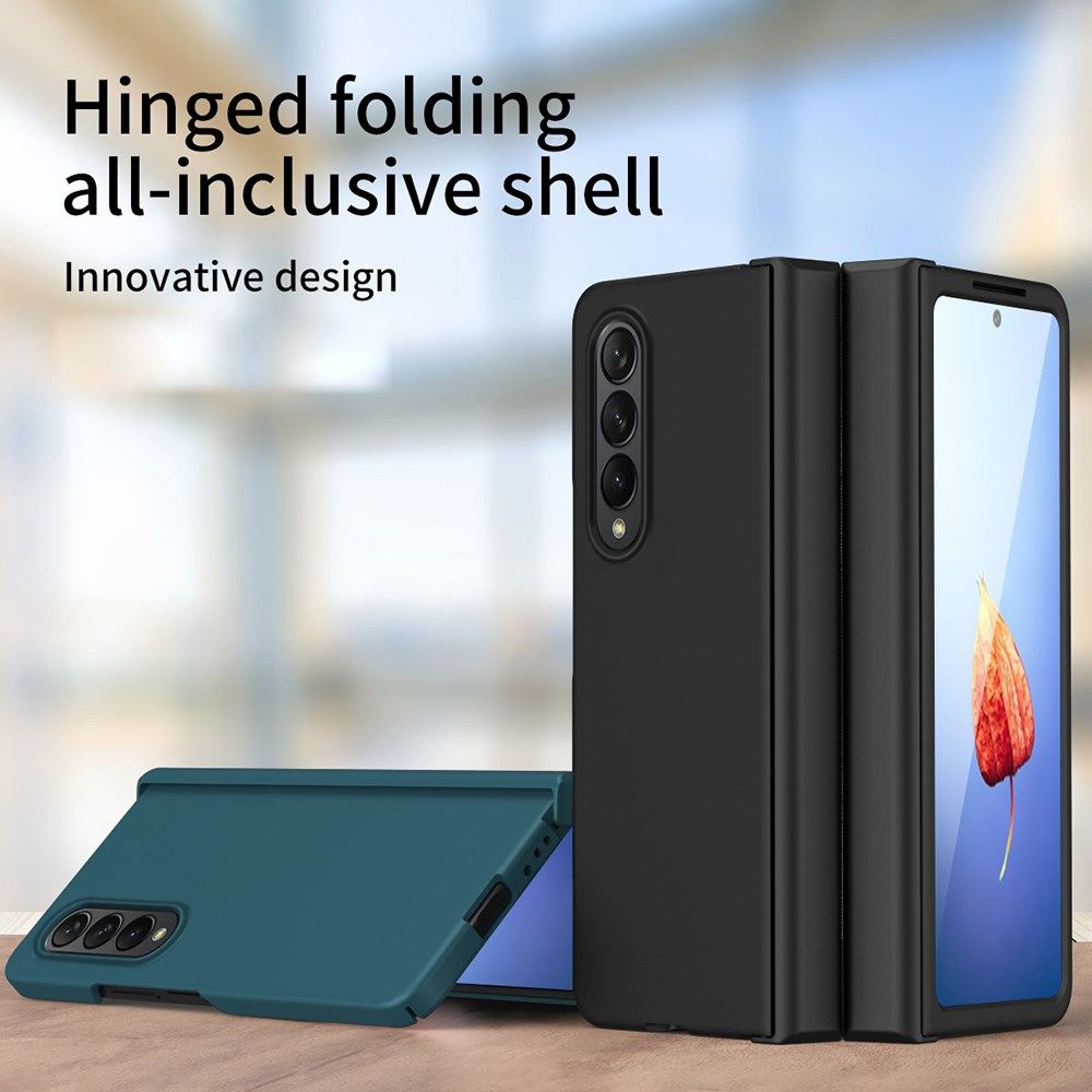 Samsung Galaxy Z Fold 4 Hoesje Hard Plastic Hinge Cover Zwart afbeelding 8