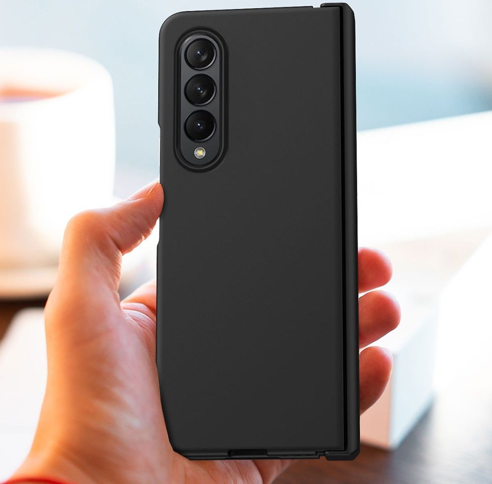 Samsung Galaxy Z Fold 4 Hoesje Hard Plastic Hinge Cover Zwart afbeelding 11