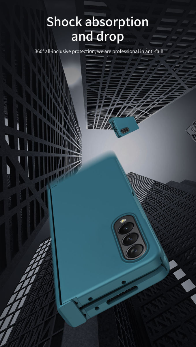 Samsung Galaxy Z Fold 4 Hoesje Hard Plastic Hinge Cover Zwart afbeelding 6