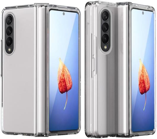 Samsung Galaxy Z Fold 4 Hoesje Hard Plastic Hinge Cover Transparant afbeelding 3