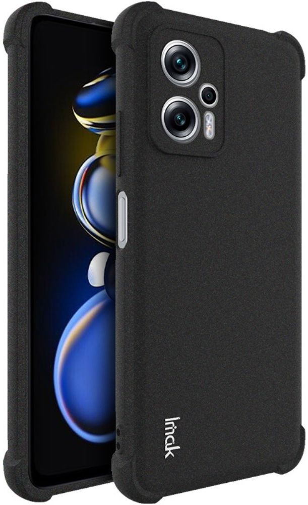 Imak Xiaomi Poco X4 GT Hoesje Flexibel TPU + Screen Protector Zwart afbeelding 1