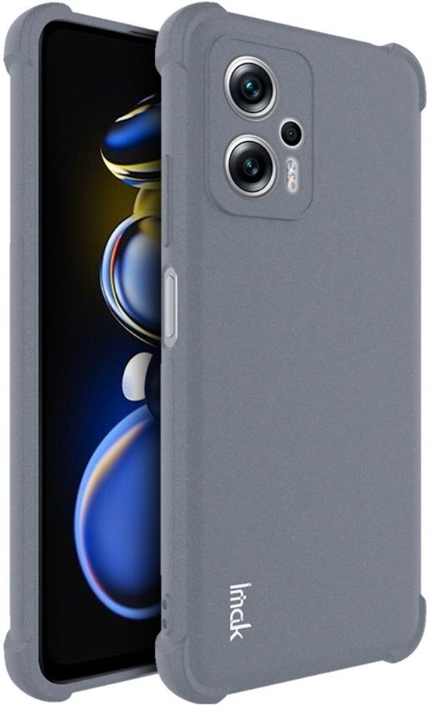 Imak Xiaomi Poco X4 GT Hoesje Flexibel TPU + Screen Protector Grijs afbeelding 1