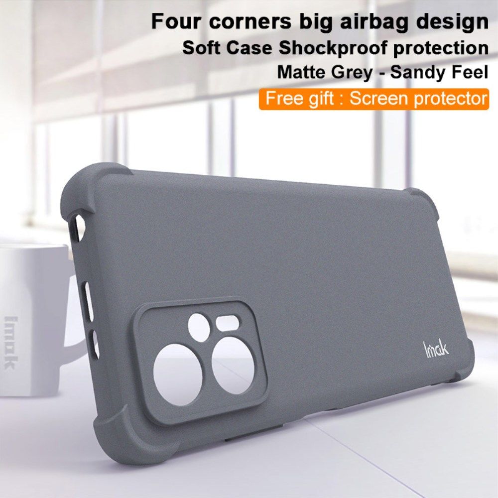 Imak Xiaomi Poco X4 GT Hoesje Flexibel TPU + Screen Protector Grijs afbeelding 4