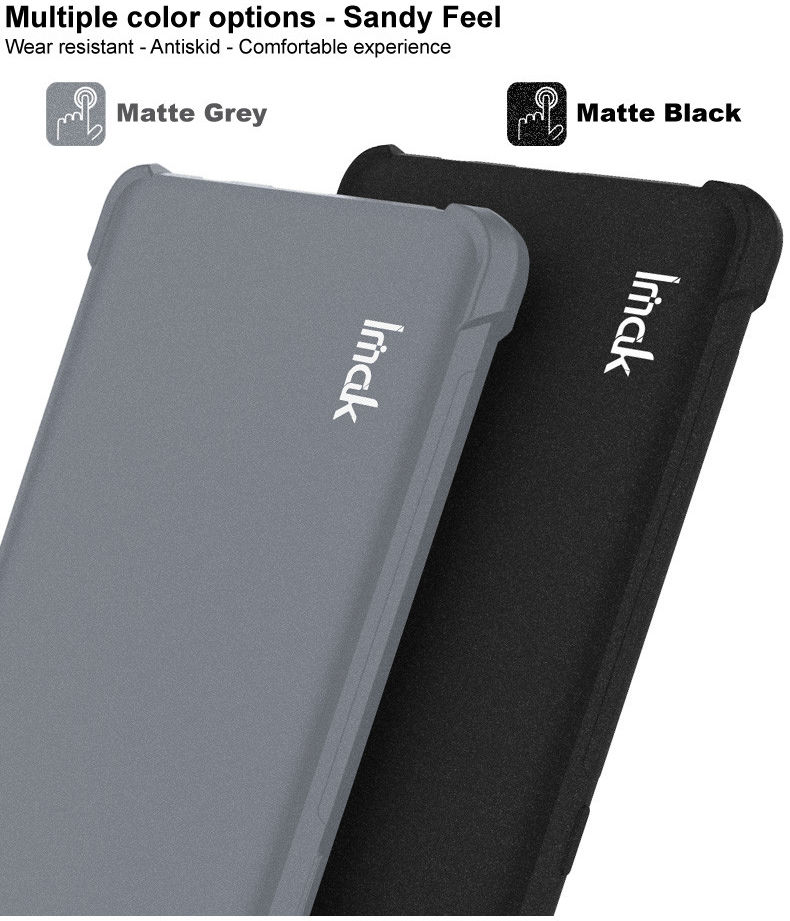 Imak Xiaomi Poco X4 GT Hoesje Flexibel TPU + Screen Protector Grijs afbeelding 5