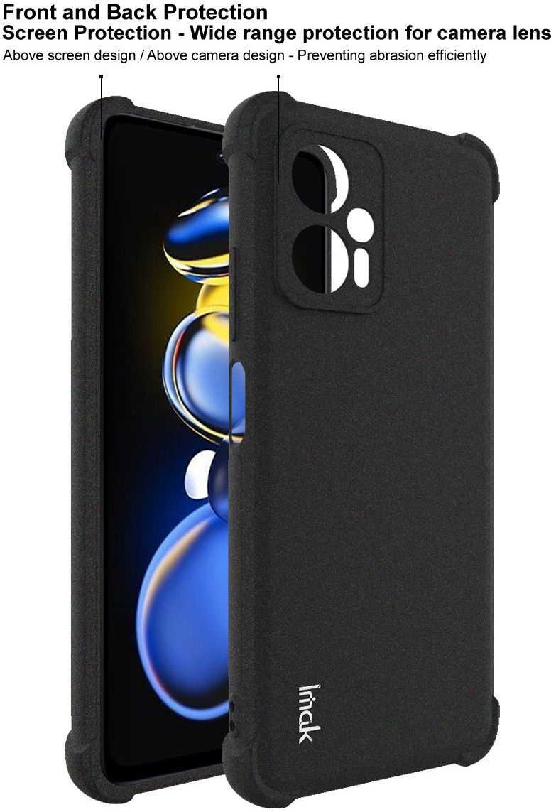 Imak Xiaomi Poco X4 GT Hoesje Flexibel TPU + Screen Protector Grijs afbeelding 7