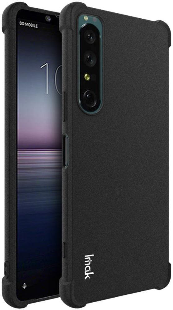Imak Sony Xperia 1 IV Hoesje Flexibel TPU + Screen Protector Zwart afbeelding 1