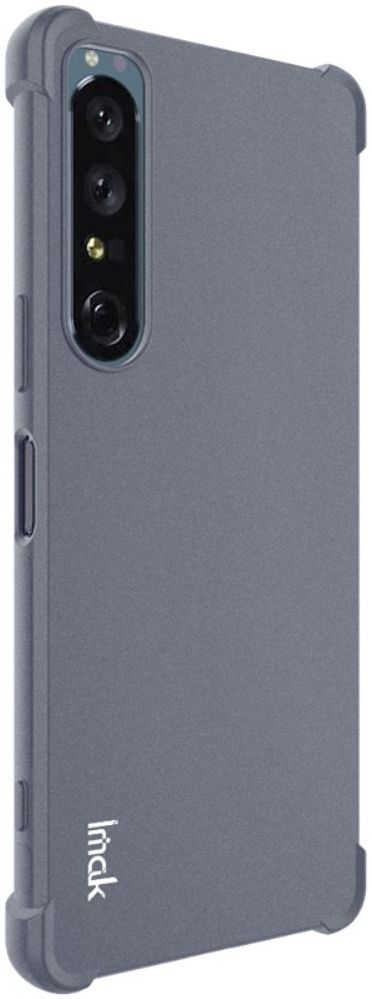 Imak Sony Xperia 1 IV Hoesje Flexibel TPU + Screen Protector Grijs afbeelding 2