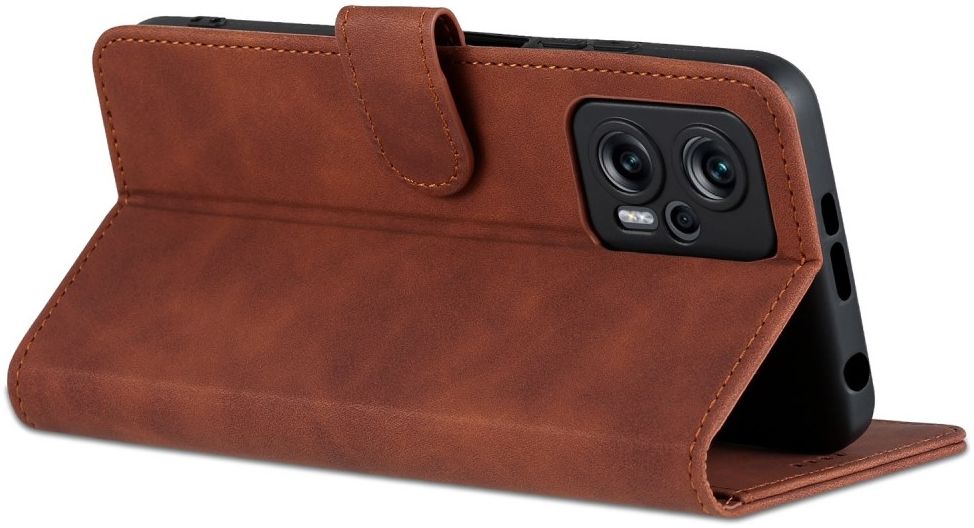 AZNS Xiaomi Poco X4 GT Hoesje Wallet Book Case Kunstleer Bruin afbeelding 8