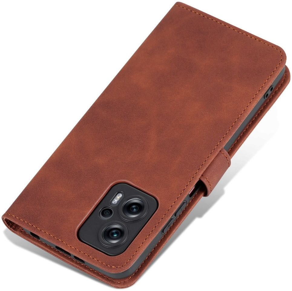 AZNS Xiaomi Poco X4 GT Hoesje Wallet Book Case Kunstleer Bruin afbeelding 9