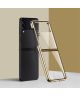 Samsung Galaxy Z Flip 4 Hoesje Back Cover Transparant/Goud