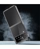 Samsung Galaxy Z Flip 4 Hoesje Back Cover Transparant/Goud