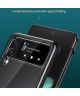 Samsung Galaxy Z Flip 4 Hoesje Back Cover Transparant/Zilver