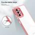 Samsung Galaxy A53 Hoesje Schokbestendig Back Cover Transparant/Roze afbeelding 6