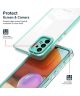 Samsung Galaxy A53 Hoesje Schokbestendig Back Cover Transparant/Groen