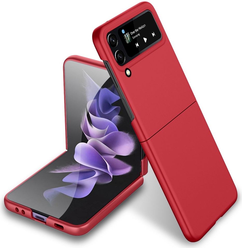 Samsung Galaxy Z Flip 4 Hoesje Hard Back Cover Rood afbeelding 1