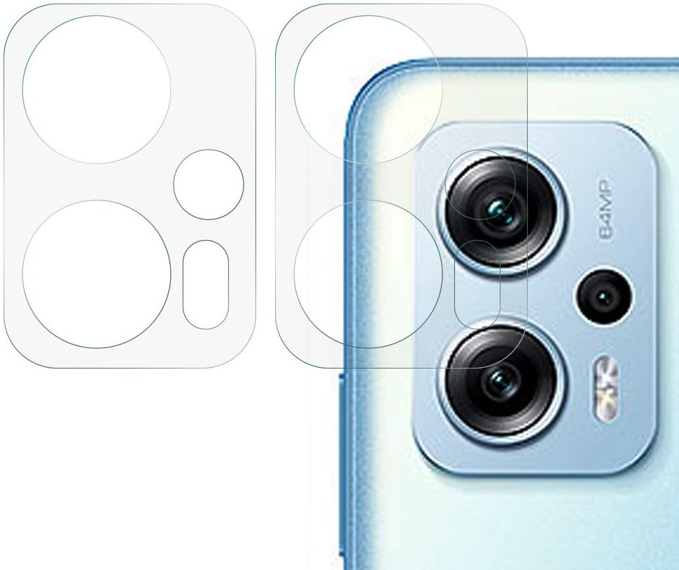 Xiaomi Poco X4 GT Camera Lens Protector 3D Tempered Glass (2-Pack) afbeelding 1